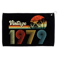 Vintage Birthday 1979 Retro Sunset Mom dad Gift 44th Birthday Grommeted Golf Towel