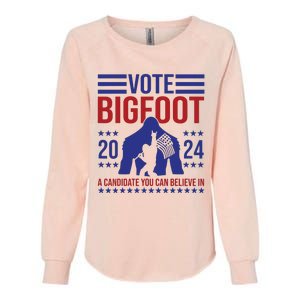 Vote Bigfoot 2024 A Candidate You Can Believe In Womens California Wash Sweatshirt