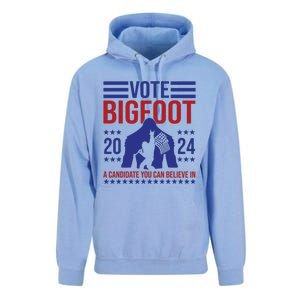 Vote Bigfoot 2024 A Candidate You Can Believe In Unisex Surf Hoodie