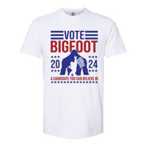 Vote Bigfoot 2024 A Candidate You Can Believe In Softstyle CVC T-Shirt