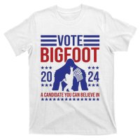 Vote Bigfoot 2024 A Candidate You Can Believe In T-Shirt