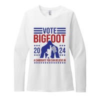 Vote Bigfoot 2024 A Candidate You Can Believe In Womens CVC Long Sleeve Shirt