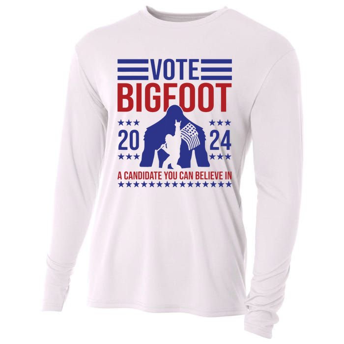 Vote Bigfoot 2024 A Candidate You Can Believe In Cooling Performance Long Sleeve Crew