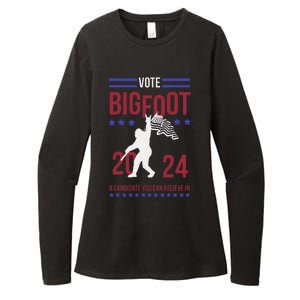 Vote Bigfoot 2024 A Candidate You Can Believe In Womens CVC Long Sleeve Shirt