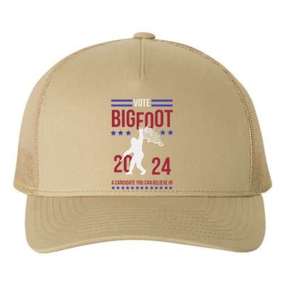 Vote Bigfoot 2024 A Candidate You Can Believe In Yupoong Adult 5-Panel Trucker Hat