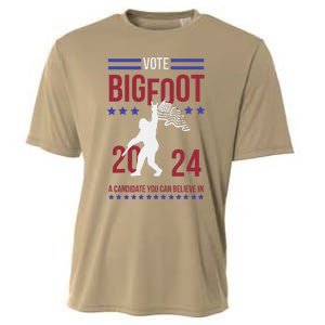 Vote Bigfoot 2024 A Candidate You Can Believe In Cooling Performance Crew T-Shirt