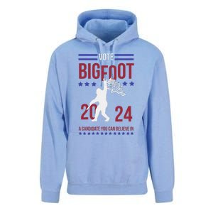 Vote Bigfoot 2024 A Candidate You Can Believe In Unisex Surf Hoodie