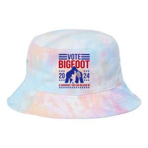 Vote Bigfoot 2024 A Candidate You Can Believe In Tie Dye Newport Bucket Hat