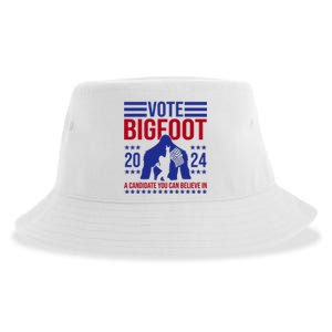 Vote Bigfoot 2024 A Candidate You Can Believe In Sustainable Bucket Hat