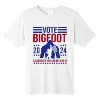 Vote Bigfoot 2024 A Candidate You Can Believe In Tall Fusion ChromaSoft Performance T-Shirt