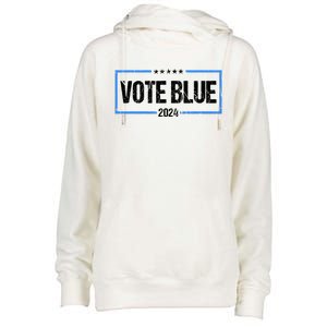 Vote Blue 2024 Presidential Election 2024 Democrat Womens Funnel Neck Pullover Hood