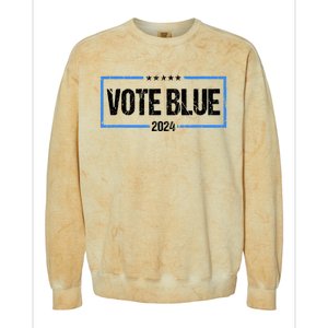 Vote Blue 2024 Presidential Election 2024 Democrat Colorblast Crewneck Sweatshirt