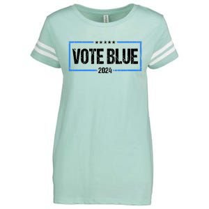 Vote Blue 2024 Presidential Election 2024 Democrat Enza Ladies Jersey Football T-Shirt