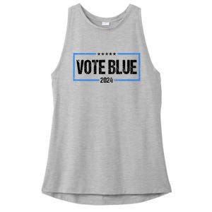 Vote Blue 2024 Presidential Election 2024 Democrat Ladies PosiCharge Tri-Blend Wicking Tank