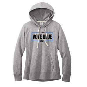 Vote Blue 2024 Presidential Election 2024 Democrat Women's Fleece Hoodie