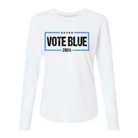 Vote Blue 2024 Presidential Election 2024 Democrat Womens Cotton Relaxed Long Sleeve T-Shirt