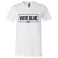 Vote Blue 2024 Presidential Election 2024 Democrat V-Neck T-Shirt