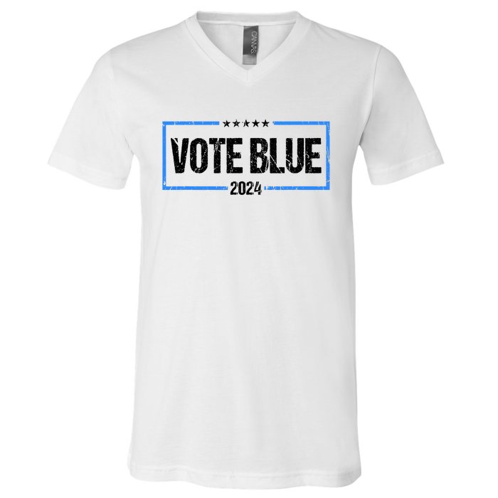 Vote Blue 2024 Presidential Election 2024 Democrat V-Neck T-Shirt