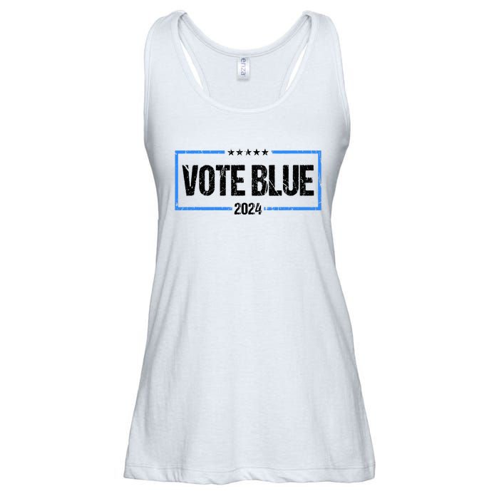 Vote Blue 2024 Presidential Election 2024 Democrat Ladies Essential Flowy Tank