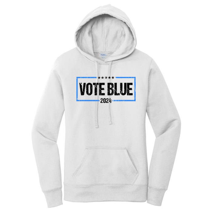 Vote Blue 2024 Presidential Election 2024 Democrat Women's Pullover Hoodie