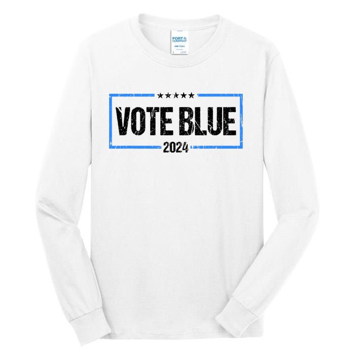 Vote Blue 2024 Presidential Election 2024 Democrat Tall Long Sleeve T-Shirt