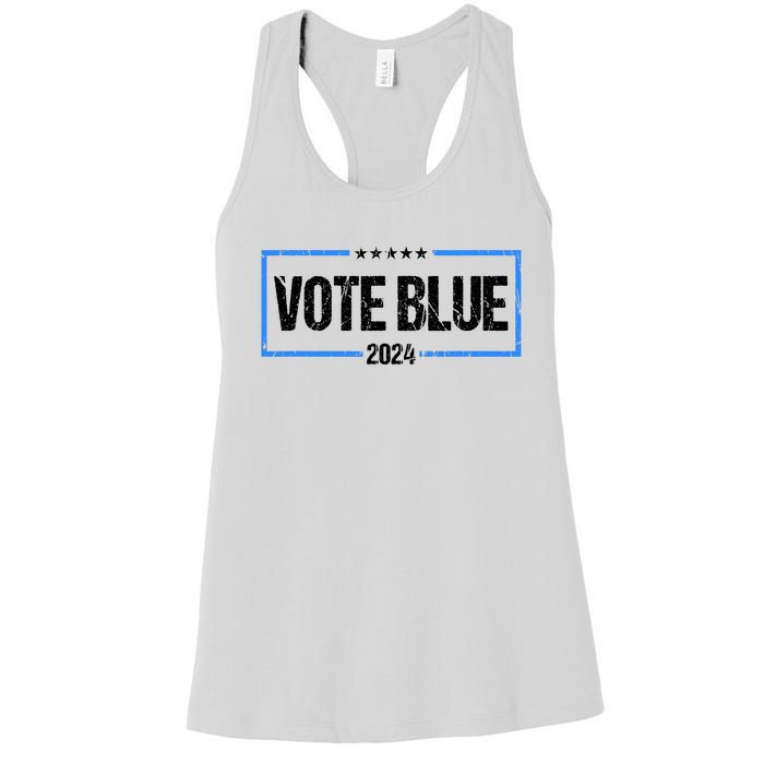 Vote Blue 2024 Presidential Election 2024 Democrat Women's Racerback Tank