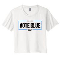 Vote Blue 2024 Presidential Election 2024 Democrat Women's Crop Top Tee