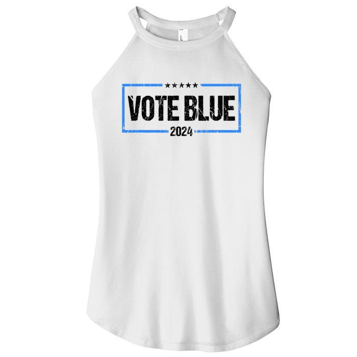 Vote Blue 2024 Presidential Election 2024 Democrat Women's Perfect Tri Rocker Tank