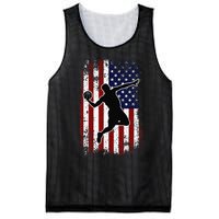 Vintage Basketball 4th of July USA American Flag Mesh Reversible Basketball Jersey Tank