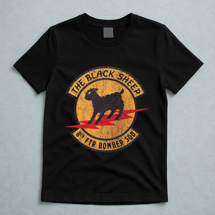 Vintage Black 8th Ftr Bomber Squadron T-Shirt