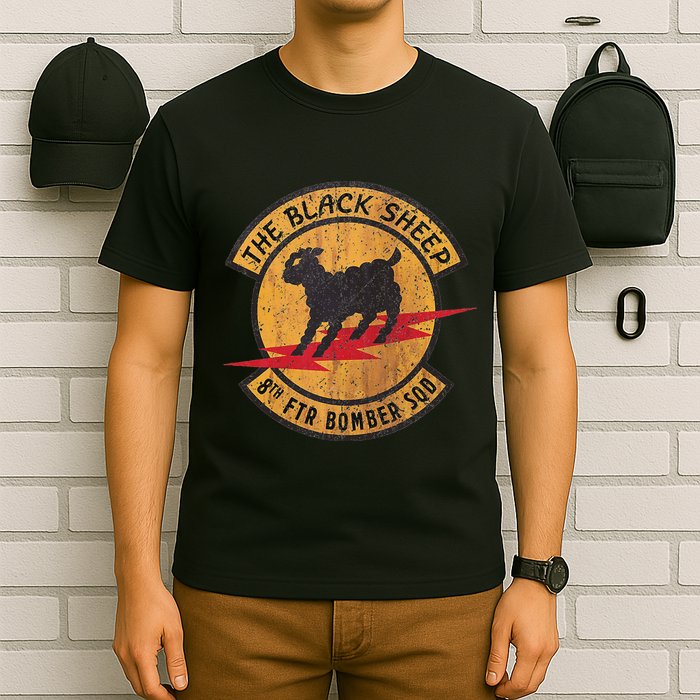 Vintage Black 8th Ftr Bomber Squadron T-Shirt