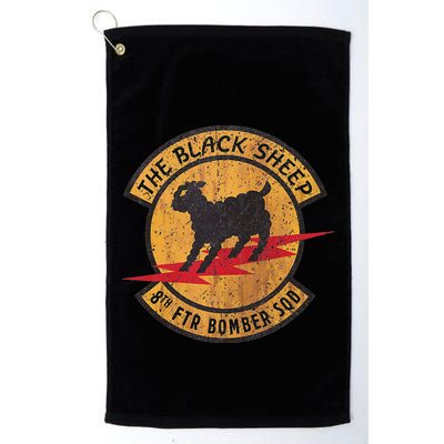 Vintage Black 8th Ftr Bomber Squadron Golf Towel