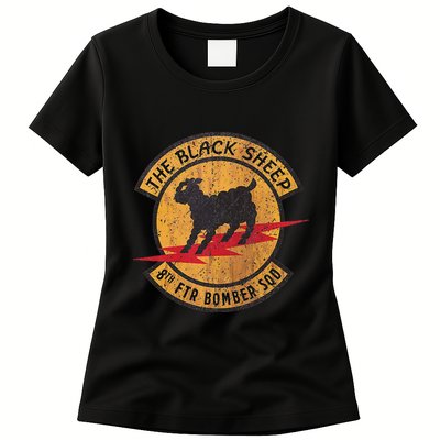 Vintage Black 8th Ftr Bomber Squadron Womens T-Shirt