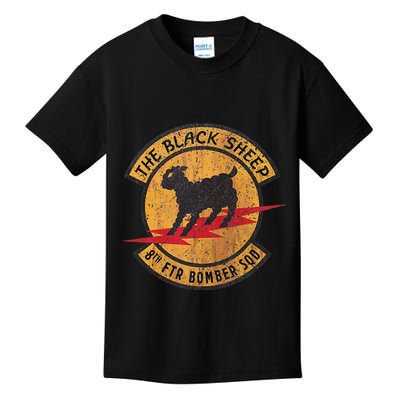 Vintage Black 8th Ftr Bomber Squadron Kids T-Shirt