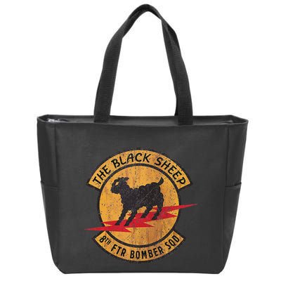 Vintage Black 8th Ftr Bomber Squadron Zip Tote Bag