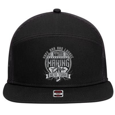 Vape Bar And Lounge 7 Panel Mesh Trucker Snapback Hat