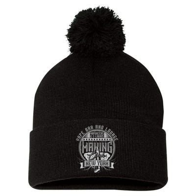 Vape Bar And Lounge Pom Pom 12in Knit Beanie