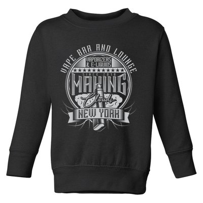 Vape Bar And Lounge Toddler Sweatshirt