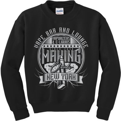 Vape Bar And Lounge Kids Sweatshirt