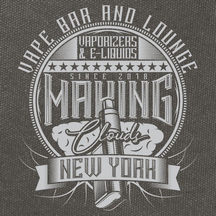 Vape Bar And Lounge Cotton Canvas Backpack