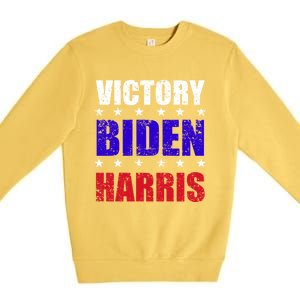 Victory Biden And Harris 46 President Of United States Meaningful Gift Premium Crewneck Sweatshirt