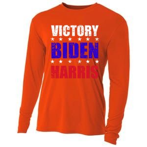 Victory Biden And Harris 46 President Of United States Meaningful Gift Cooling Performance Long Sleeve Crew