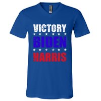 Victory Biden And Harris 46 President Of United States Meaningful Gift V-Neck T-Shirt