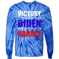 Victory Biden And Harris 46 President Of United States Meaningful Gift Tie-Dye Long Sleeve Shirt