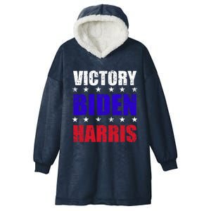 Victory Biden And Harris 46 President Of United States Meaningful Gift Hooded Wearable Blanket