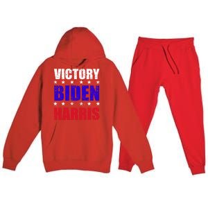 Victory Biden And Harris 46 President Of United States Meaningful Gift Premium Hooded Sweatsuit Set