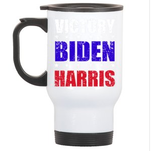 Victory Biden And Harris 46 President Of United States Meaningful Gift Stainless Steel Travel Mug