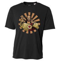 Vintage Buddy A Christ Christmas Jesus Cooling Performance Crew T-Shirt