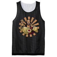 Vintage Buddy A Christ Christmas Jesus Mesh Reversible Basketball Jersey Tank