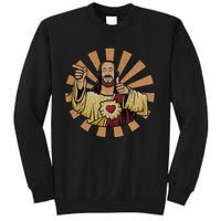 Vintage Buddy A Christ Christmas Jesus Tall Sweatshirt